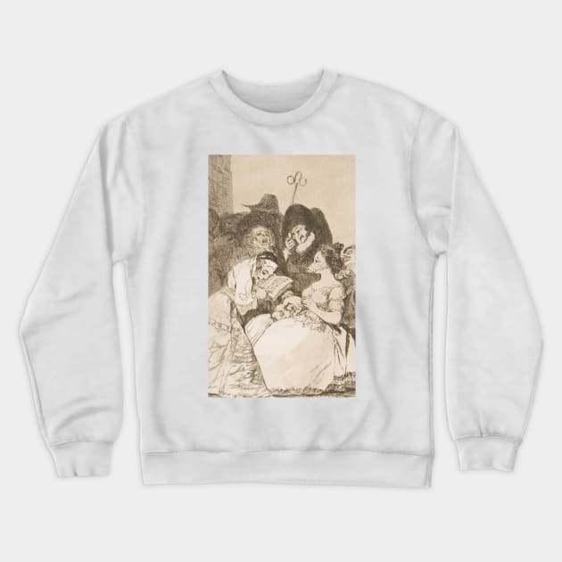 The Filiation by Francisco Goya Crewneck Sweatshirt by Classic Art Stall